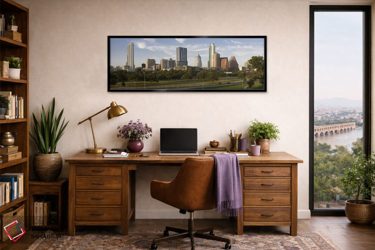 تابلو دکوراتیو Austin, Travis County, Texas, USA,ساختمان ها در شهر، آس… اثر پانورامیک ایمجز - D3B