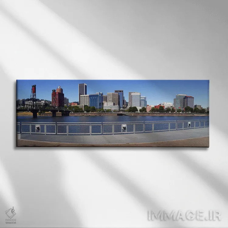 تابلو دکوراتیو Vista Point, Portland, Multnomah County, Oregon, USA 20… اثر پانورامیک ایمجز - نمای روبهرو روی دیوار