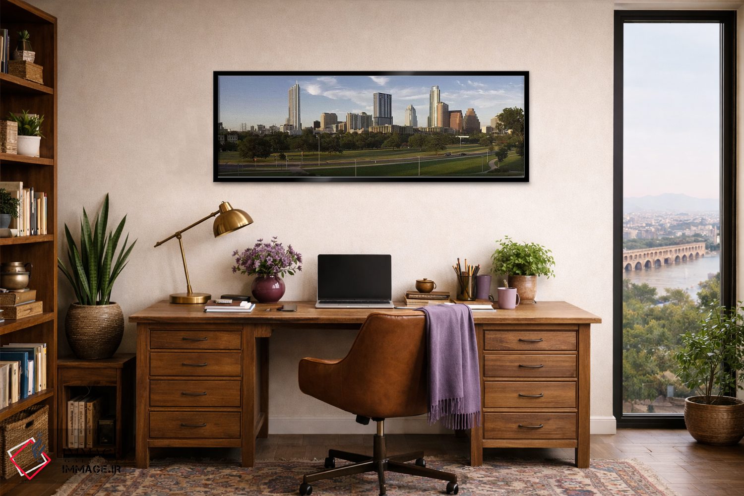 تابلو دکوراتیو Austin, Travis County, Texas, USA #2,ساختمان ها در شهر… اثر پانورامیک ایمجز - D2B