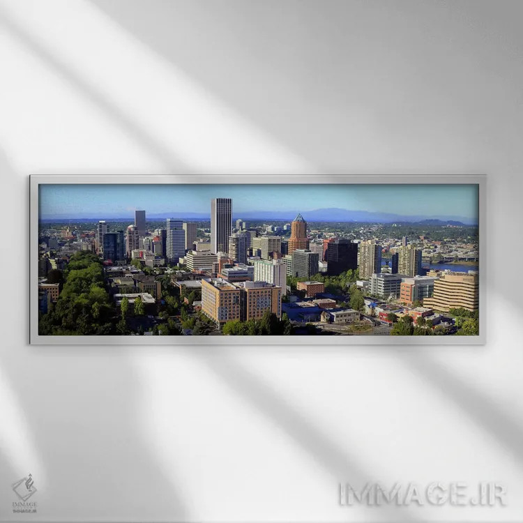 تابلو دکوراتیو Portland, Multnomah County, Oregon, USA 2010 #2,نمای زا… اثر پانورامیک ایمجز - نمای قابدار سفید