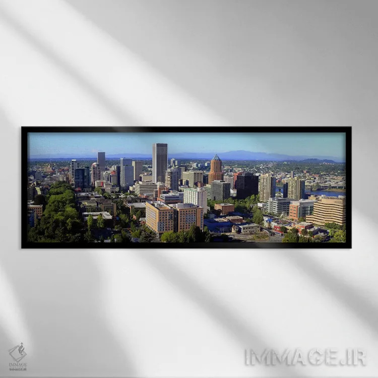 تابلو دکوراتیو Portland, Multnomah County, Oregon, USA 2010 #2,نمای زا… اثر پانورامیک ایمجز - نمای قابدار مشکی
