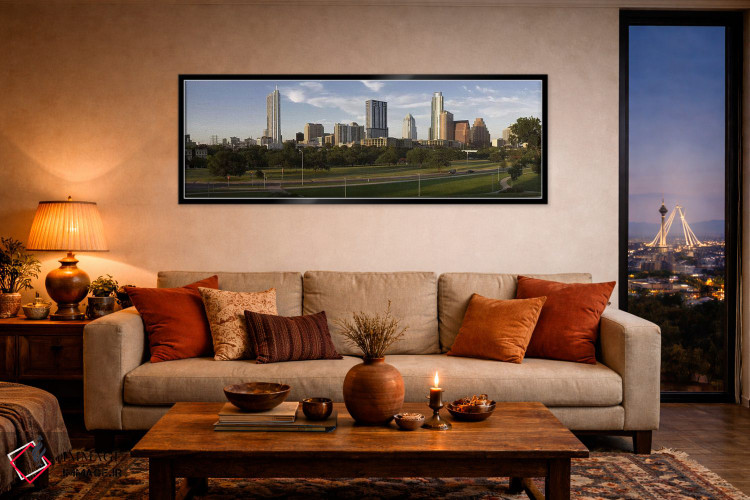 تابلو دکوراتیو Austin, Travis County, Texas, USA #2,ساختمان ها در شهر… اثر پانورامیک ایمجز - D5B