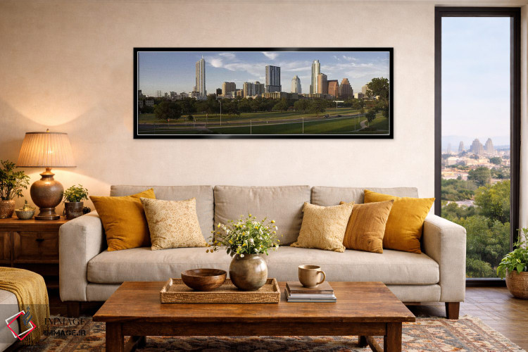 تابلو دکوراتیو Austin, Travis County, Texas, USA #2,ساختمان ها در شهر… اثر پانورامیک ایمجز - D6B