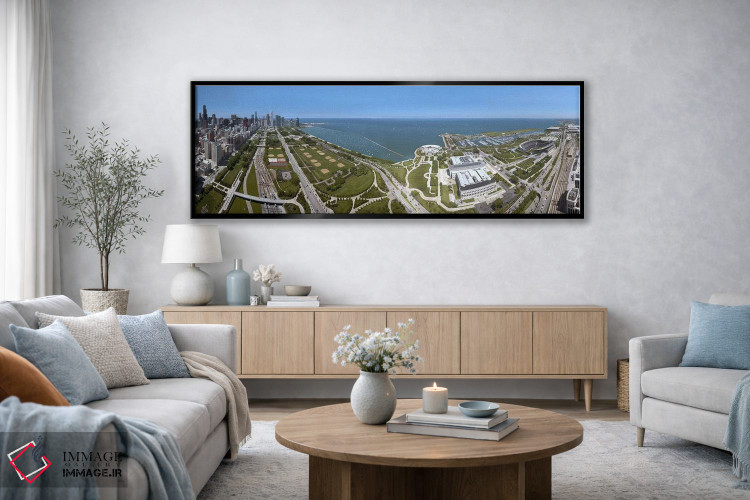 تابلو دکوراتیو Lake Michigan, Chicago, Cook County, Illinois, USA 2009… اثر پانورامیک ایمجز - D3B
