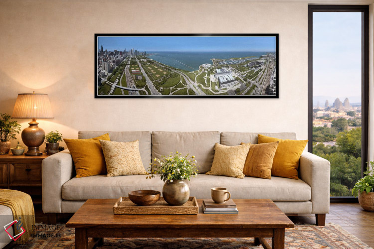 تابلو دکوراتیو Lake Michigan, Chicago, Cook County, Illinois, USA 2009… اثر پانورامیک ایمجز - D6B