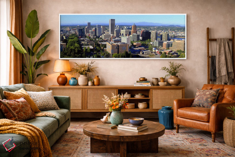 تابلو دکوراتیو Portland, Multnomah County, Oregon, USA 2010 #2,نمای زا… اثر پانورامیک ایمجز - D2W