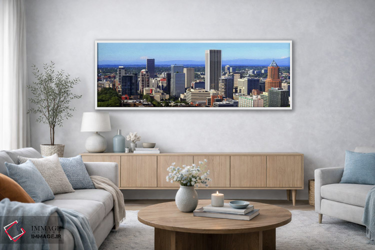 تابلو دکوراتیو Portland, Multnomah County, Oregon, USA 2010,نمای زاویه… اثر پانورامیک ایمجز - D3W