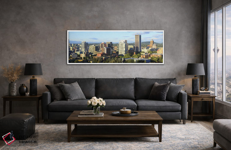 تابلو دکوراتیو Portland, Oregon, USA 2010 #2,آسمان خراش ها در شهر، پور… اثر پانورامیک ایمجز - D4W