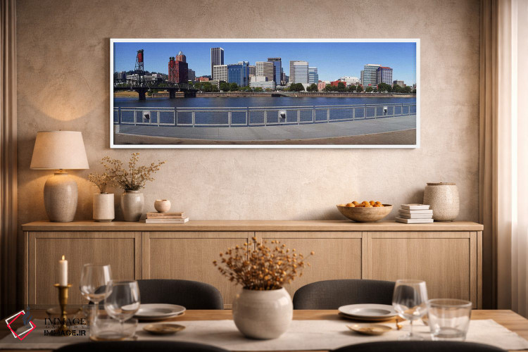 تابلو دکوراتیو Vista Point, Portland, Multnomah County, Oregon, USA 20… اثر پانورامیک ایمجز - D2W