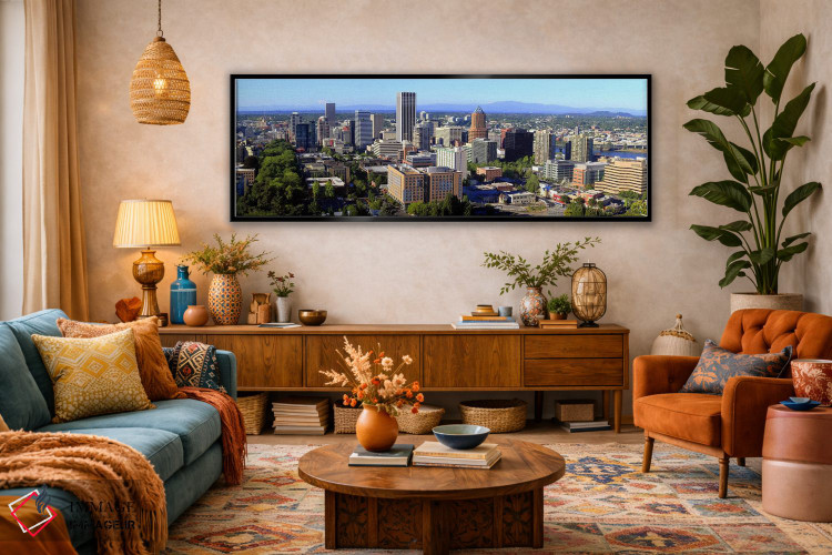 تابلو دکوراتیو Portland, Multnomah County, Oregon, USA 2010 #2,نمای زا… اثر پانورامیک ایمجز - D4B