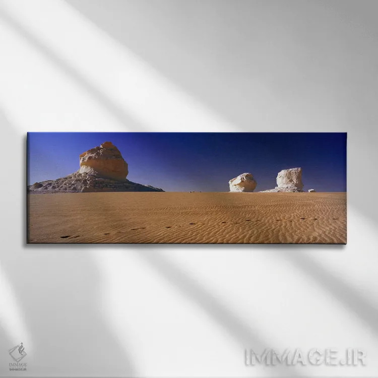 تابلو دکوراتیو Farafra Oasis, Egypt,تشکیلات سنگی در بیابان سفید، واحه… اثر پانورامیک ایمجز - نمای روبهرو روی دیوار