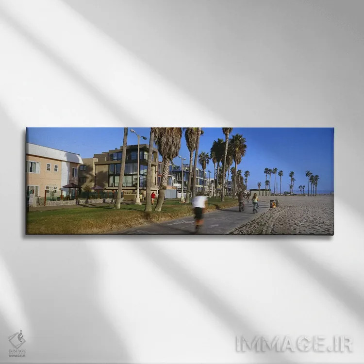 تابلو دکوراتیو Venice Beach, City of Los Angeles, California, USA,افرا… اثر پانورامیک ایمجز - نمای روبهرو روی دیوار