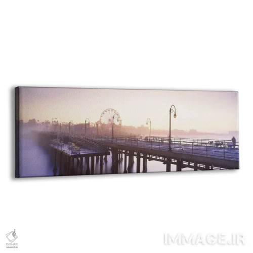 تابلو دکوراتیو Santa Monica Pier, Santa Monica, Los Angeles County, Ca… اثر پانورامیک ایمجز - نمای پرسپکتیو محصول