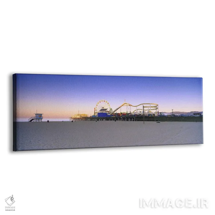 تابلو دکوراتیو Santa Monica Pier, Santa Monica, Los Angeles County, Ca… اثر پانورامیک ایمجز - نمای پرسپکتیو محصول