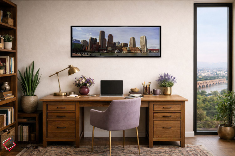 تابلو دکوراتیو Fan Pier, Boston, Suffolk County, Massachusetts, USA 20… اثر پانورامیک ایمجز - D2B