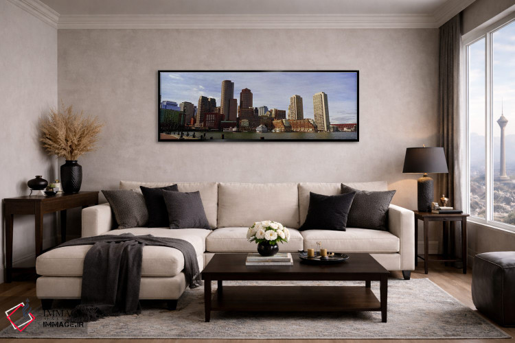تابلو دکوراتیو Fan Pier, Boston, Suffolk County, Massachusetts, USA 20… اثر پانورامیک ایمجز - D3B