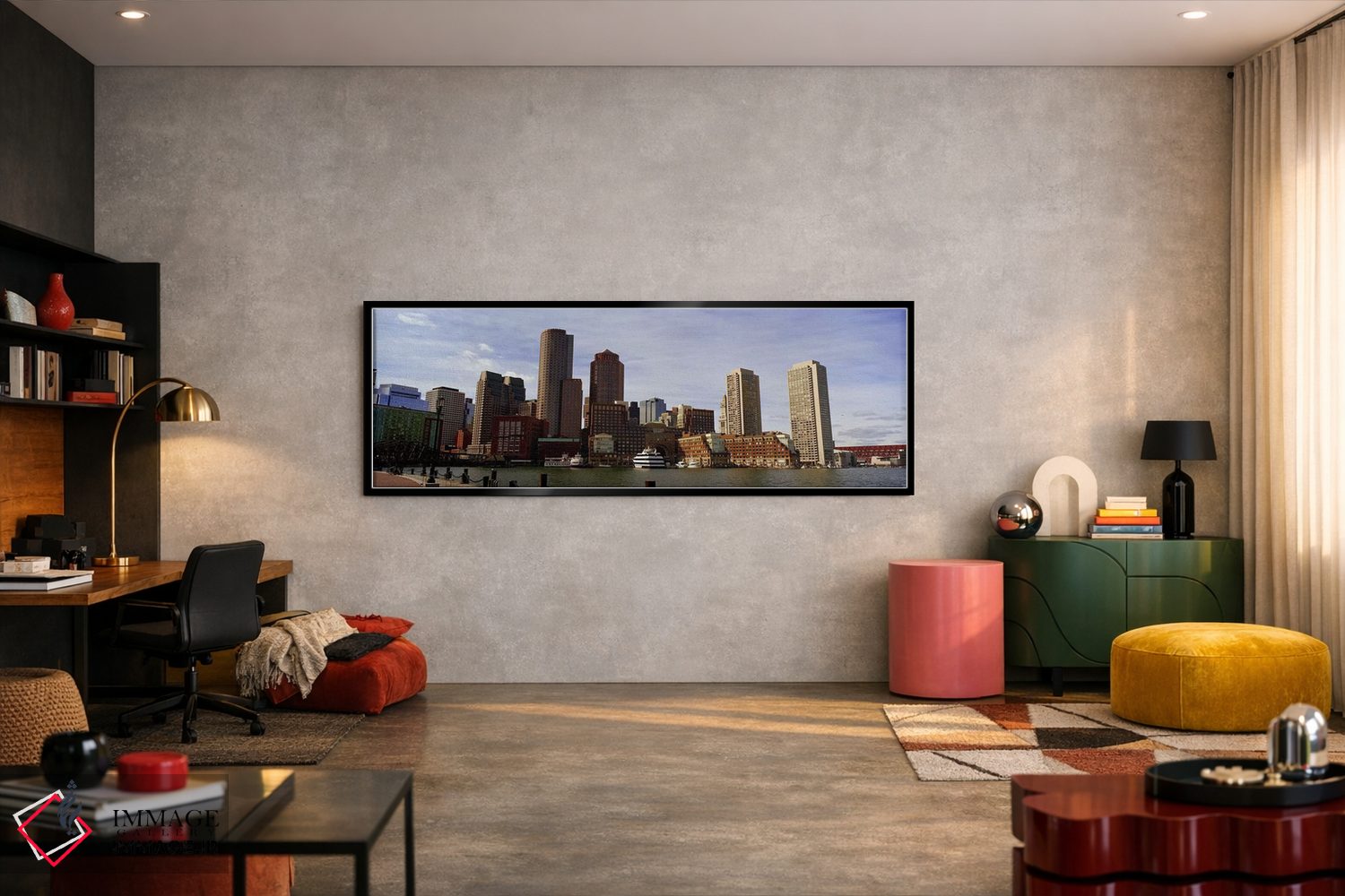 تابلو دکوراتیو Fan Pier, Boston, Suffolk County, Massachusetts, USA 20… اثر پانورامیک ایمجز - D4B