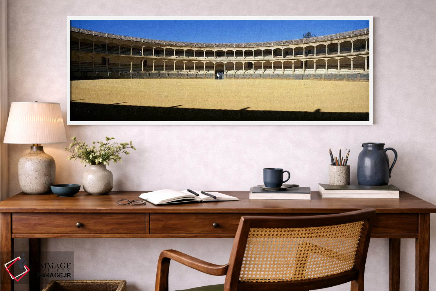 تابلو دکوراتیو Plaza de Toros, Ronda, Malaga, Andalusia, Spain,میدان گ… اثر پانورامیک ایمجز - D1W