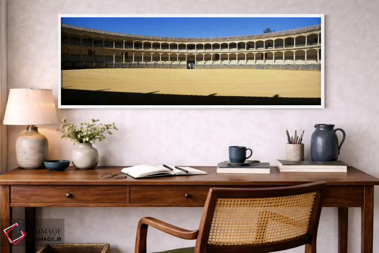 تابلو دکوراتیو Plaza de Toros, Ronda, Malaga, Andalusia, Spain,میدان گ… اثر پانورامیک ایمجز - D1W