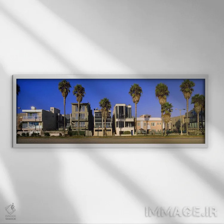 تابلو دکوراتیو Venice Beach, City of Los Angeles, California, USA,ساخت… اثر پانورامیک ایمجز - نمای قابدار سفید