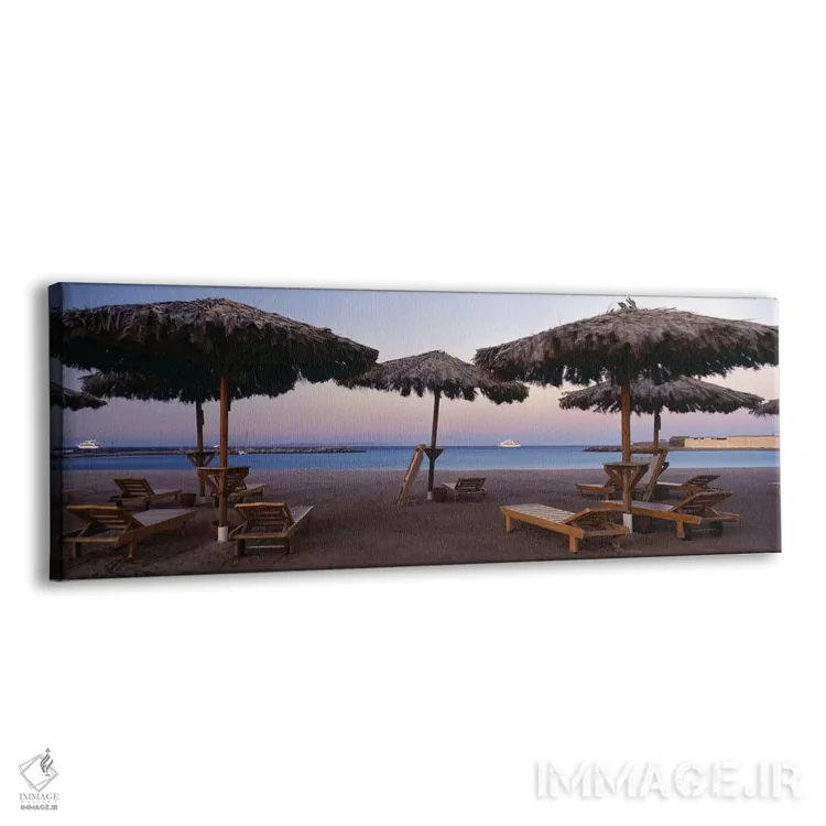 تابلو دکوراتیو Hilton Resort, Hurghada, Egypt,صندلی های راحتی با سایه… اثر پانورامیک ایمجز - نمای پرسپکتیو محصول