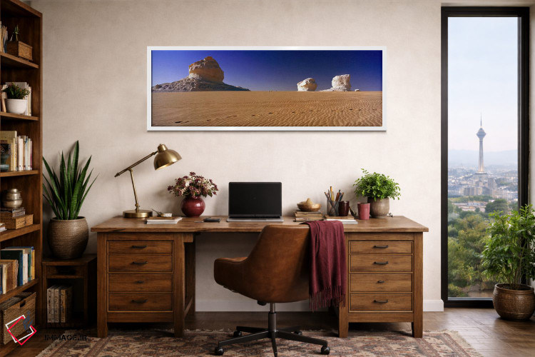 تابلو دکوراتیو Farafra Oasis, Egypt,تشکیلات سنگی در بیابان سفید، واحه… اثر پانورامیک ایمجز - D1W