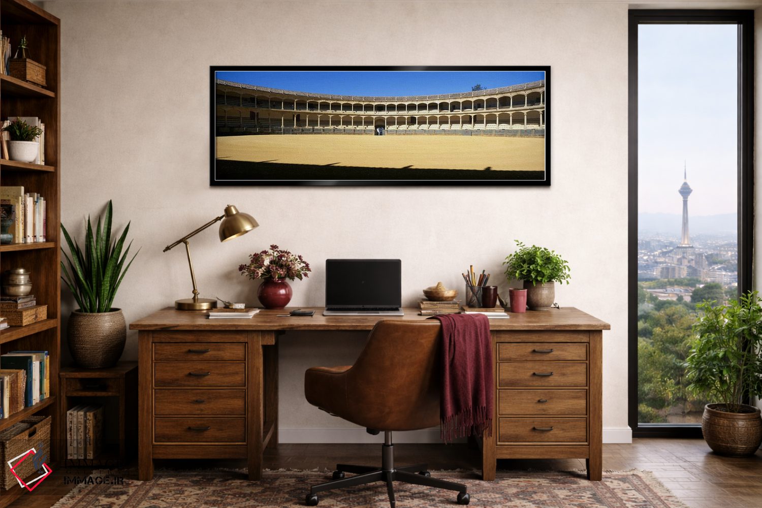 تابلو دکوراتیو Plaza de Toros, Ronda, Malaga, Andalusia, Spain,میدان گ… اثر پانورامیک ایمجز - D3B