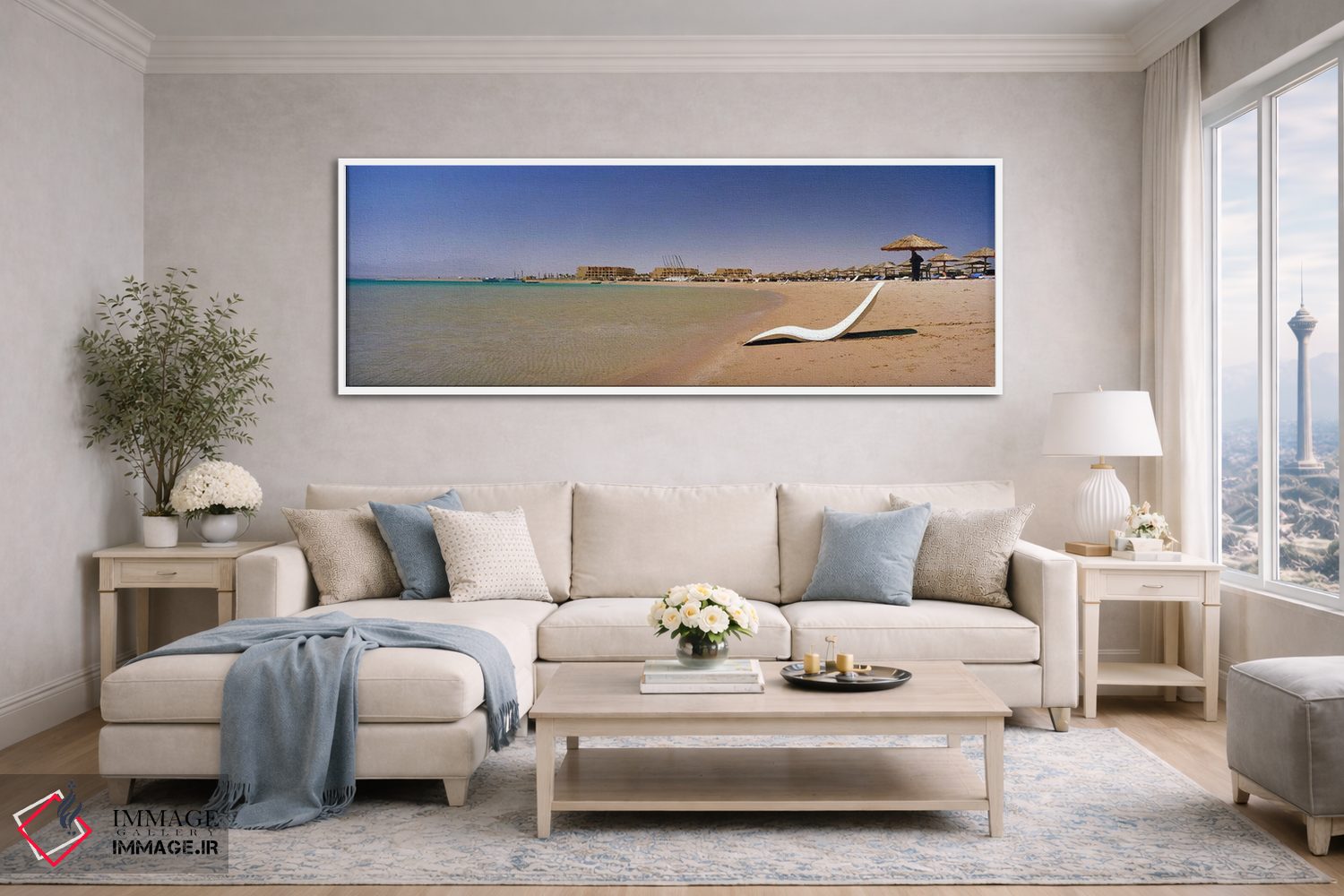 تابلو دکوراتیو Soma Bay, Hurghada, Egypt,صندلی راحتی روی ساحل، سوما بی… اثر پانورامیک ایمجز - D4W