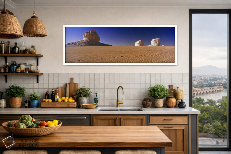 تابلو دکوراتیو Farafra Oasis, Egypt,تشکیلات سنگی در بیابان سفید، واحه… اثر پانورامیک ایمجز - D2W