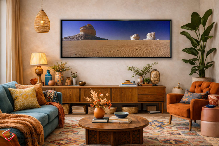 تابلو دکوراتیو Farafra Oasis, Egypt,تشکیلات سنگی در بیابان سفید، واحه… اثر پانورامیک ایمجز - D3B