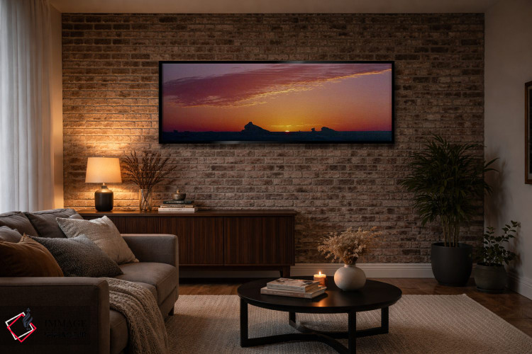 تابلو دکوراتیو White Desert, Farafra Oasis, Egypt,سیلوئت تشکیلات سنگی… اثر پانورامیک ایمجز - D3B