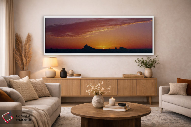 تابلو دکوراتیو White Desert, Farafra Oasis, Egypt,سیلوئت تشکیلات سنگی… اثر پانورامیک ایمجز - D4W