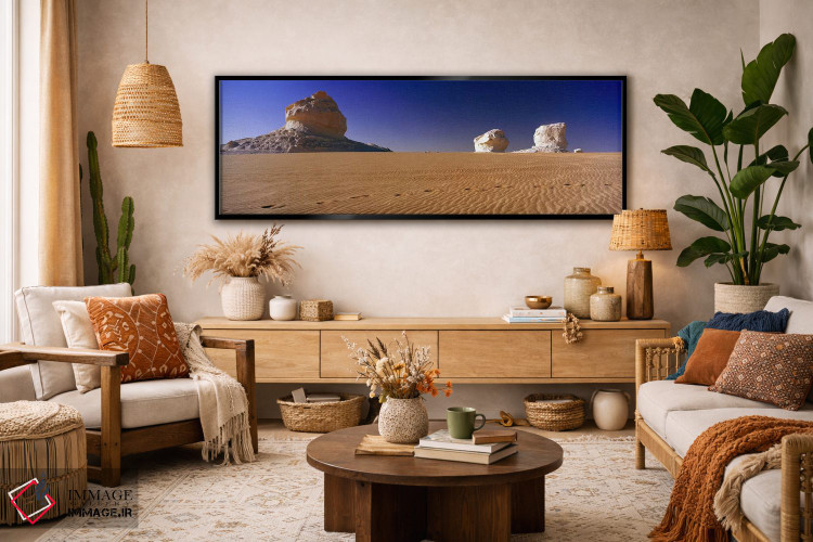 تابلو دکوراتیو Farafra Oasis, Egypt,تشکیلات سنگی در بیابان سفید، واحه… اثر پانورامیک ایمجز - D4B