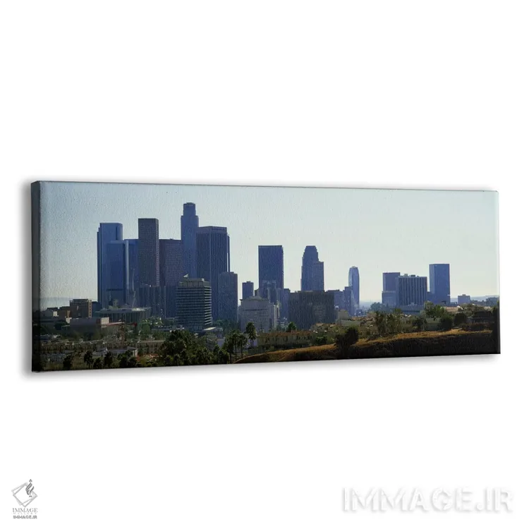 تابلو دکوراتیو Los Angeles, California, USA 2009,آسمان خراش ها در شهر… اثر پانورامیک ایمجز - نمای پرسپکتیو محصول