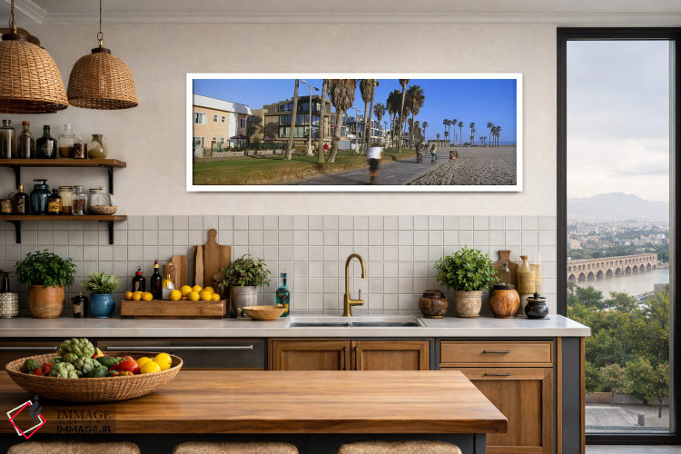 تابلو دکوراتیو Venice Beach, City of Los Angeles, California, USA,افرا… اثر پانورامیک ایمجز - D2W