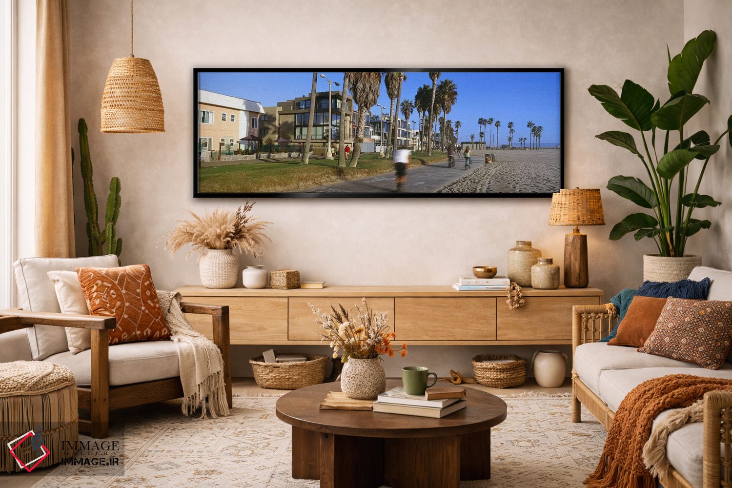تابلو دکوراتیو Venice Beach, City of Los Angeles, California, USA,افرا… اثر پانورامیک ایمجز - D4B