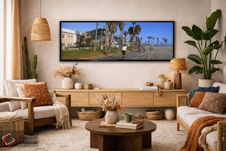 تابلو دکوراتیو Venice Beach, City of Los Angeles, California, USA,افرا… اثر پانورامیک ایمجز - D4B