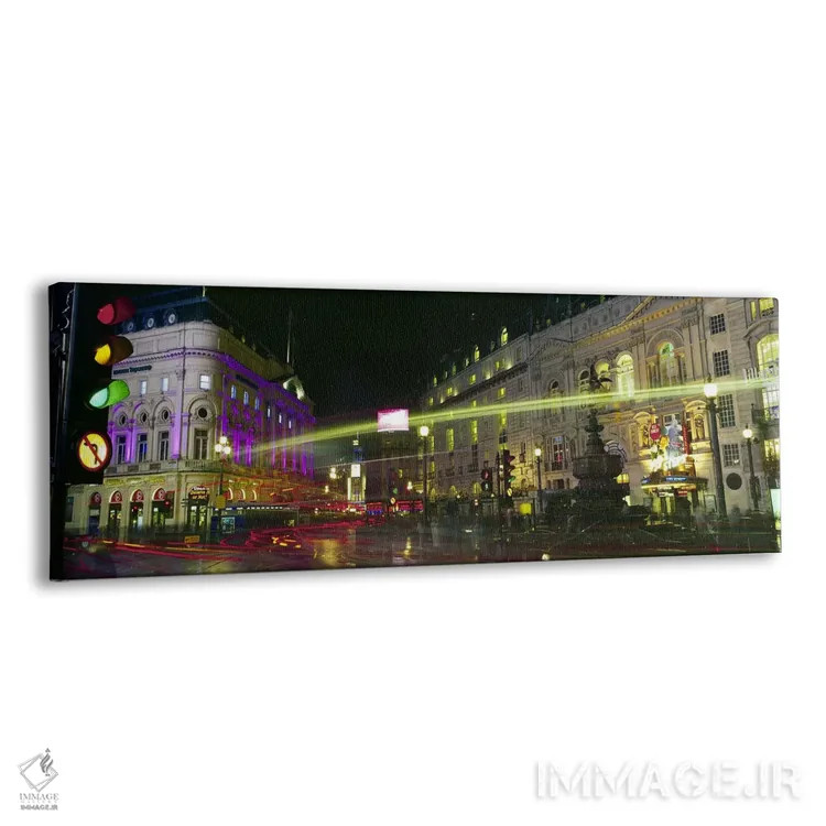 تابلو دکوراتیو Piccadilly Circus, London, England,نمای حرکت تار شده از… اثر پانورامیک ایمجز - نمای پرسپکتیو محصول