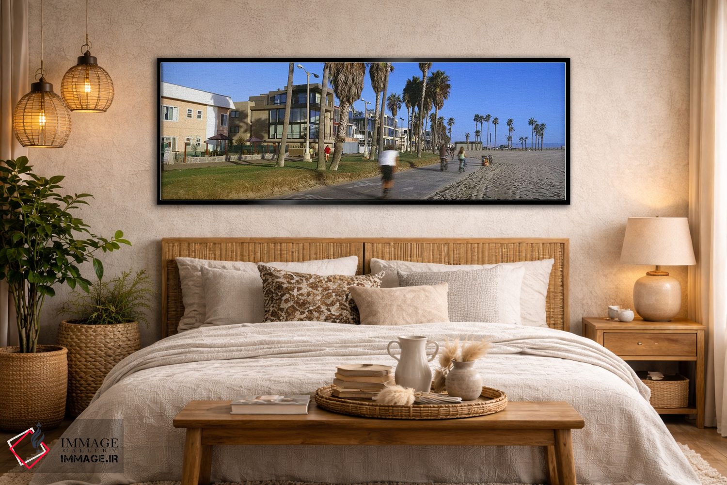 تابلو دکوراتیو Venice Beach, City of Los Angeles, California, USA,افرا… اثر پانورامیک ایمجز - D6B