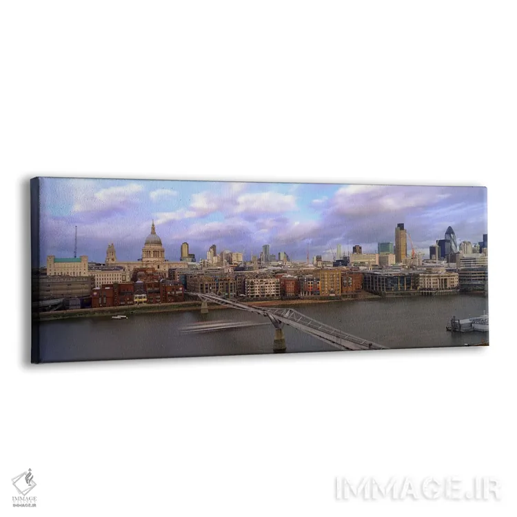 تابلو دکوراتیو St. Paul's Cathedral, London, England,پل بر فراز رودخان… اثر پانورامیک ایمجز - نمای پرسپکتیو محصول