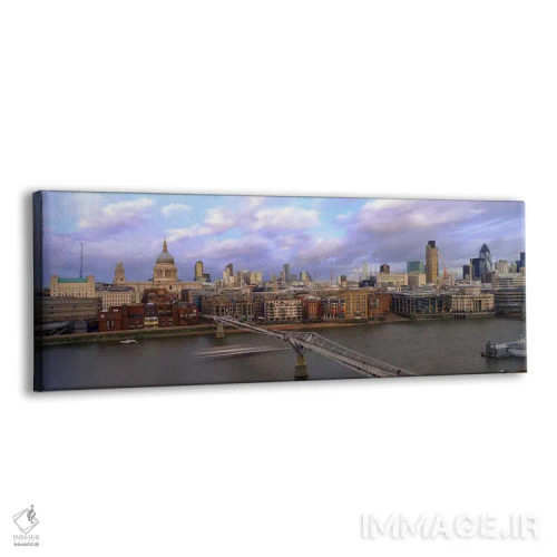 تابلو دکوراتیو St. Paul's Cathedral, London, England,پل بر فراز رودخان… اثر پانورامیک ایمجز - نمای پرسپکتیو محصول