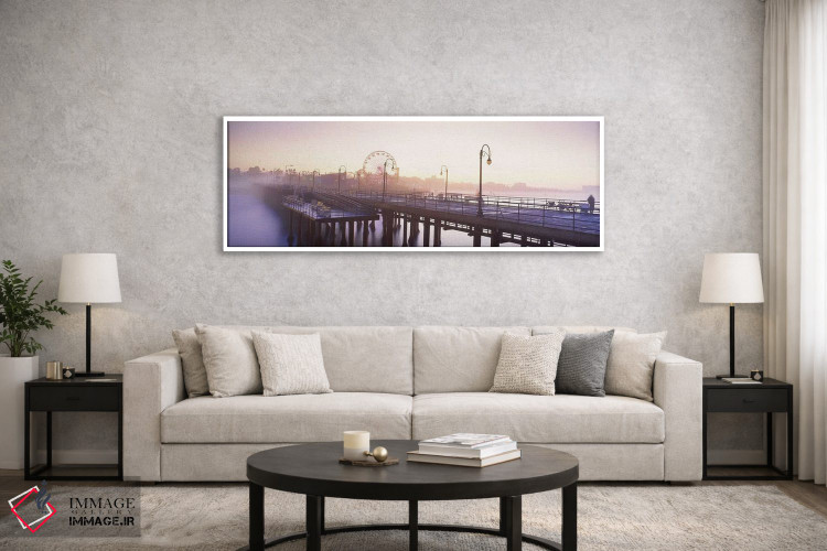 تابلو دکوراتیو Santa Monica Pier, Santa Monica, Los Angeles County, Ca… اثر پانورامیک ایمجز - D4W