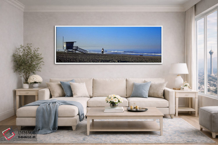 تابلو دکوراتیو Santa Monica, Los Angeles County, California, USA,نمای… اثر پانورامیک ایمجز - D4W