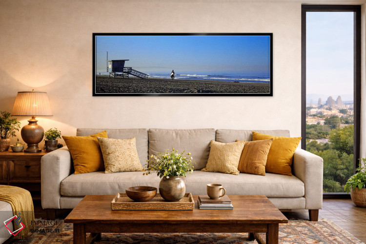 تابلو دکوراتیو Santa Monica, Los Angeles County, California, USA,نمای… اثر پانورامیک ایمجز - D6B