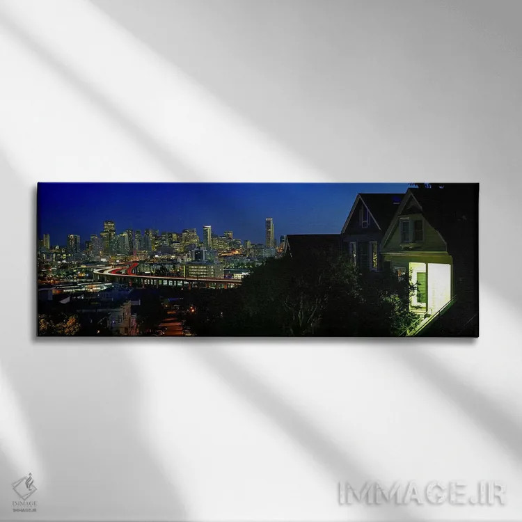 تابلو دکوراتیو San Francisco, California, USA 2009,ساختمان ها در شهر… اثر پانورامیک ایمجز - نمای روبهرو روی دیوار