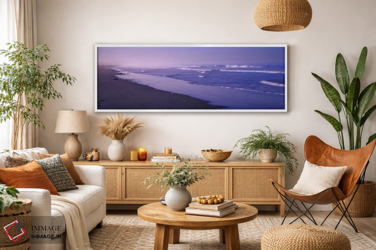 تابلو دکوراتیو Santa Monica, Los Angeles County, California, USA,موج د… اثر پانورامیک ایمجز - D2W