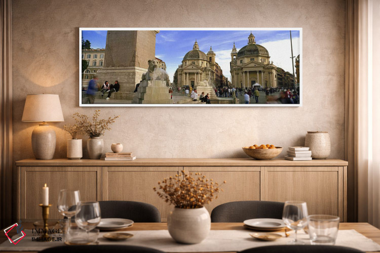 تابلو دکوراتیو Santa Maria Dei Miracoli, Santa Maria Di Montesanto, Pi… اثر پانورامیک ایمجز - D2W