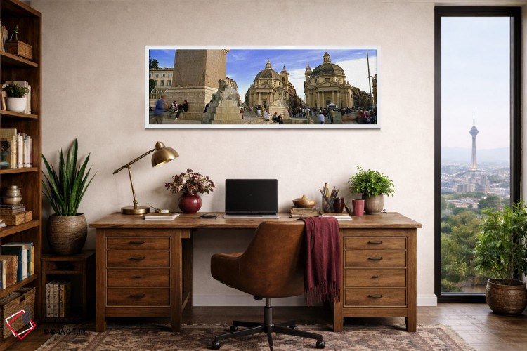 تابلو دکوراتیو Santa Maria Dei Miracoli, Santa Maria Di Montesanto, Pi… اثر پانورامیک ایمجز - D1W