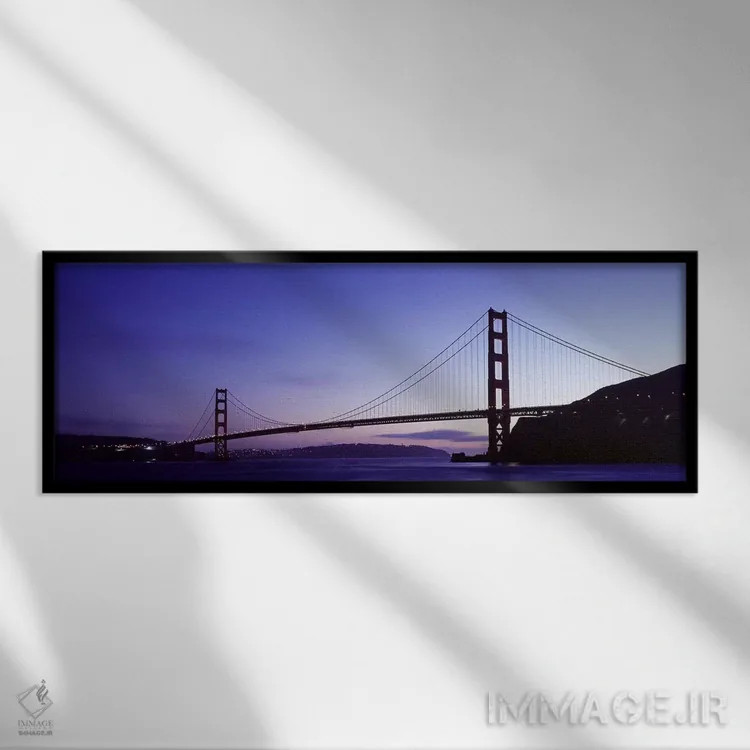 تابلو دکوراتیو Golden Gate Bridge, San Francisco Bay, San Francisco, C… اثر پانورامیک ایمجز - نمای قابدار مشکی