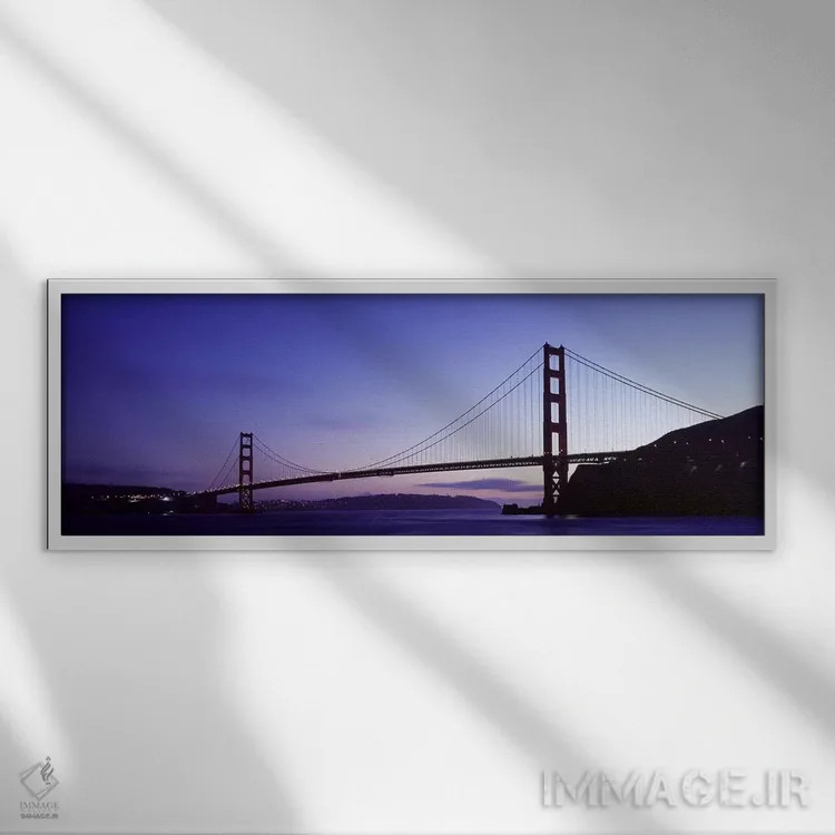 تابلو دکوراتیو Golden Gate Bridge, San Francisco Bay, San Francisco, C… اثر پانورامیک ایمجز - نمای قابدار سفید
